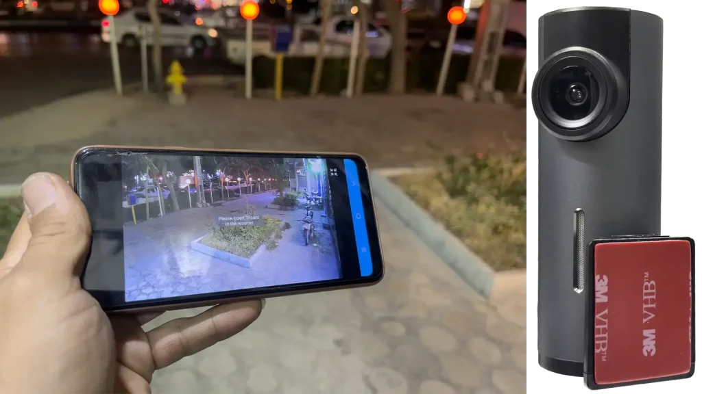 تصویر دوربین ثبت وقایع اگزد مدل EX-R10 در موبایل